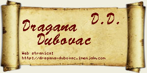 Dragana Dubovac vizit kartica